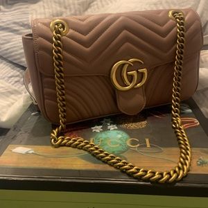 GG Marmont small matelasse shoulder bag